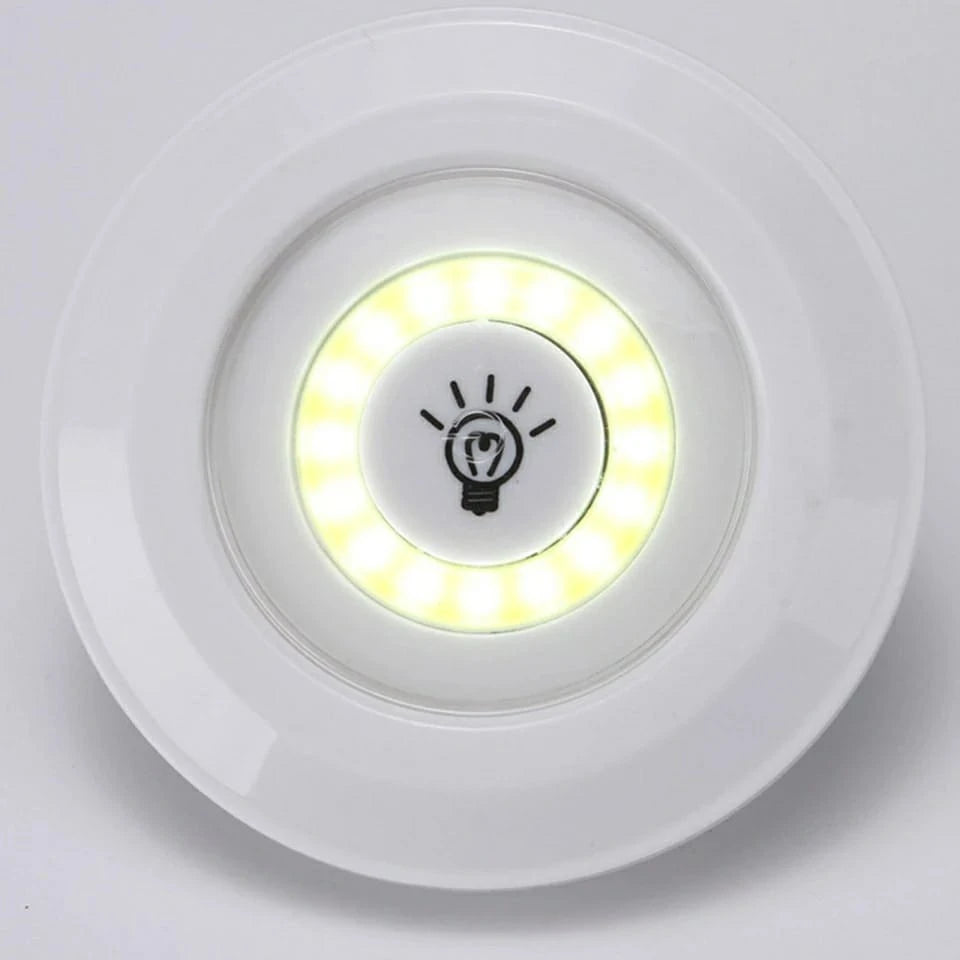 Kit 3 Luminária Lâmpada Led Spot Sem Fio Controle Remoto