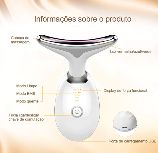 Perfect Skin - Rejuvenescedor - Massageador Facial