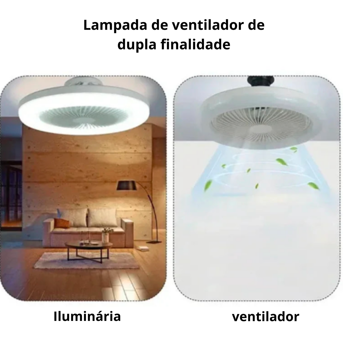 Ventilador de Teto com Luzes de Led