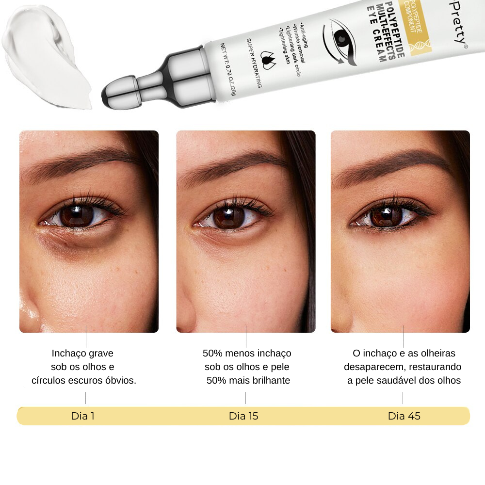 Creme Hidratante Antienvelhecimento - Removedor de Olheiras - unisex - Frete Grátis