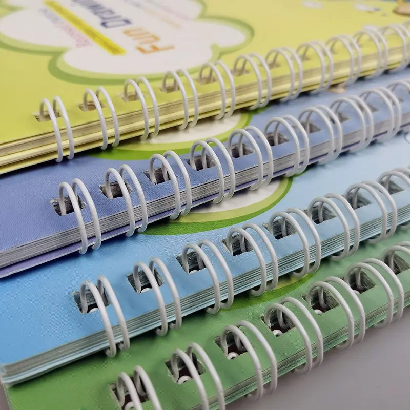 Kit com 4 Cadernos de Caligrafia Magic Kids + Brinde Exclusivo