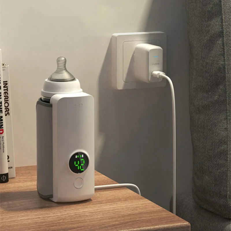 Aquecedor Mamadeira Elétrico USB Recarregável 6 Níveis Ajuste