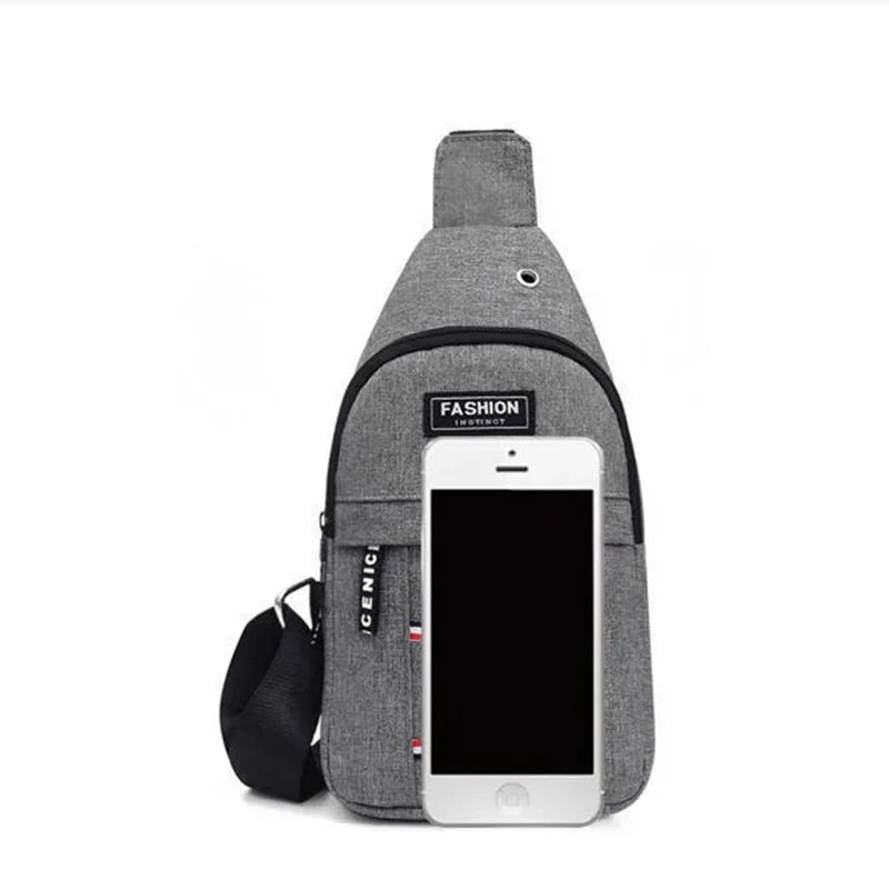 Mochila Ombro Transversal Unissex Impermeável