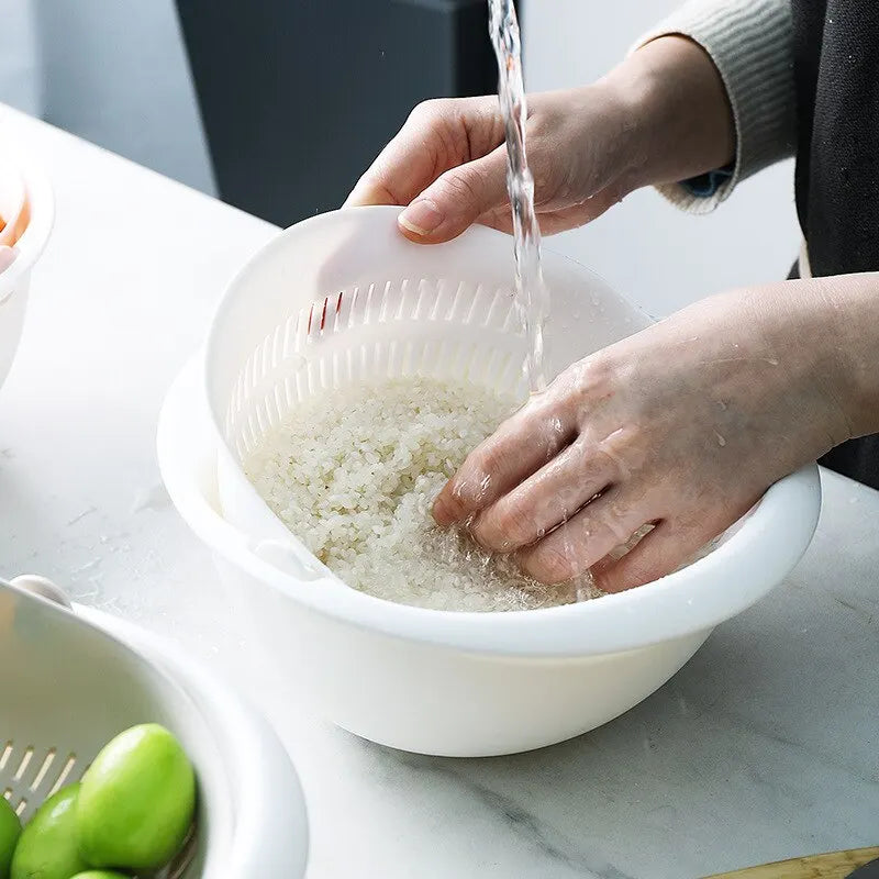 Escorredor Secador Cozinha Frutas Legumes - Não Derruba o alimento