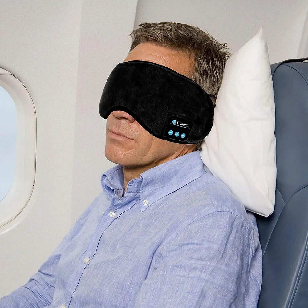 Máscara para Dormir com Fone de Ouvido Bluetooth