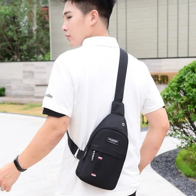 Mochila Ombro Transversal Unissex Impermeável