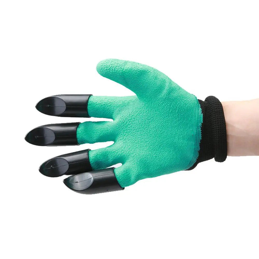 Par de Luvas com 8 Garras para Jardinagem
