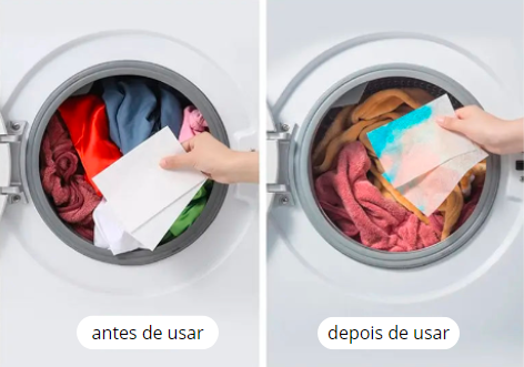Lenço Anti Manchas para maquina de lavar - pcte 50 unid
