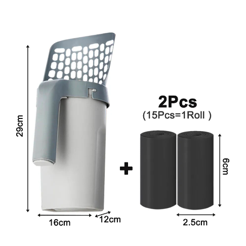 Coletor Higiênico para Gatos com Dispenser Embutido - Brinde Saco Coletor Descartável