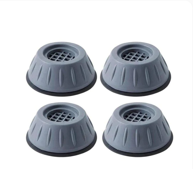 Kit com 4 Pés Anti Vibração Para Máquina de Lavar