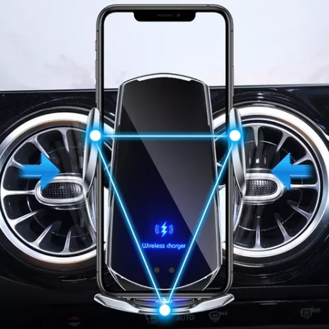 Carregador De Carro indução com Suporte para Celular
