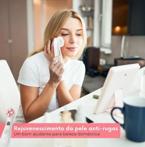 Máquina de Beleza Facial 5 em 1 - Instrumento de beleza para remoção de rugas por radiofreqência