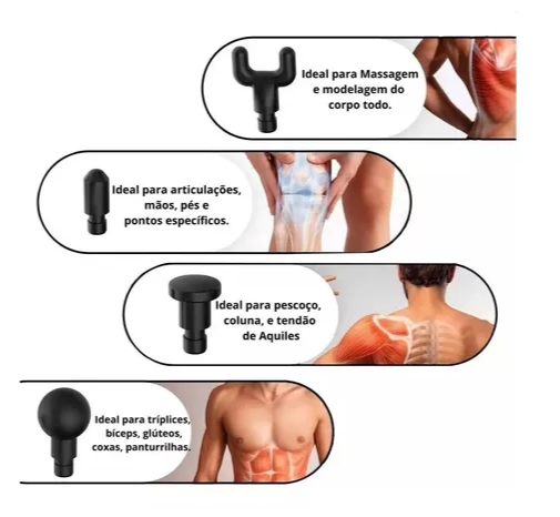 Massageador Elétrico Profissional 4 em 1