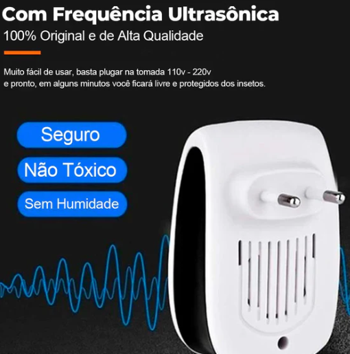 Repelente Eletrônico Ultrassônico - Anti Peste