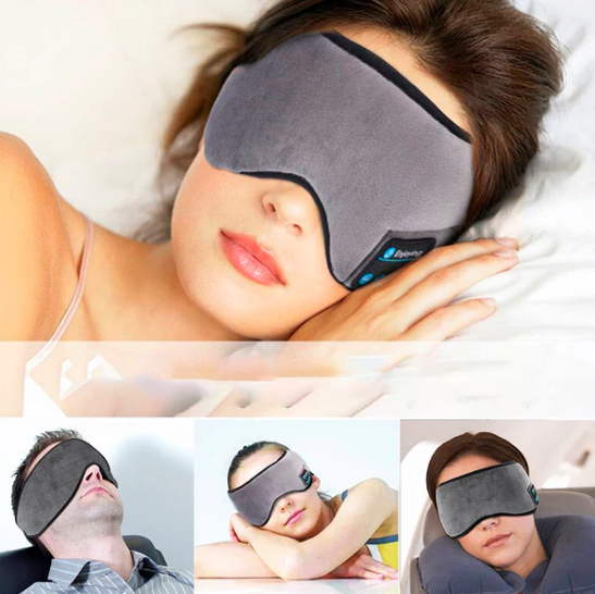 Máscara para Dormir com Fone de Ouvido Bluetooth