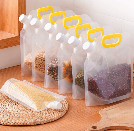 Sacos Pote Premium Armazenador de Alimentos Reutilizável 