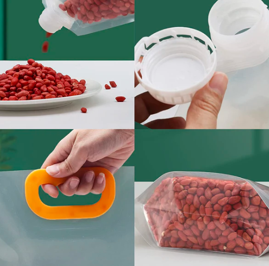 Sacos Pote Premium Armazenador de Alimentos Reutilizável 
