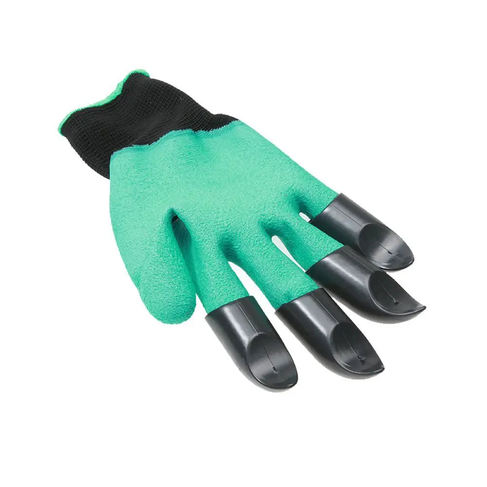 Par de Luvas com 8 Garras para Jardinagem