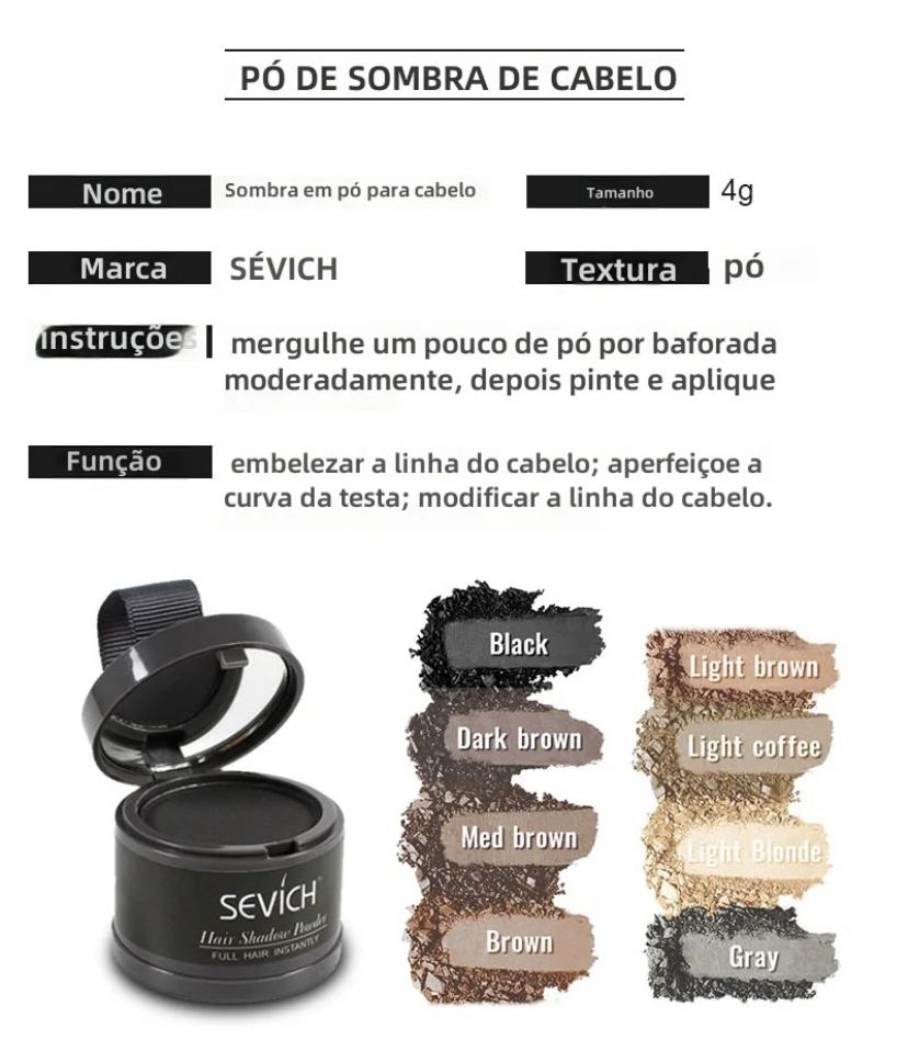 Tinta de cabelo em pó - Sevích