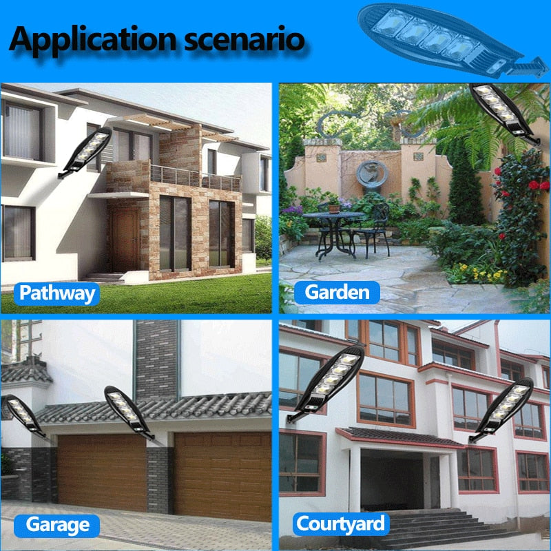 Luminárias solar à prova d'água com sensor de movimento - led | Frete Grátis