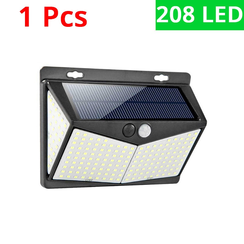 Luminária De Led Solar À Prova D'água Com Sensor De Movimento | Frete Grátis