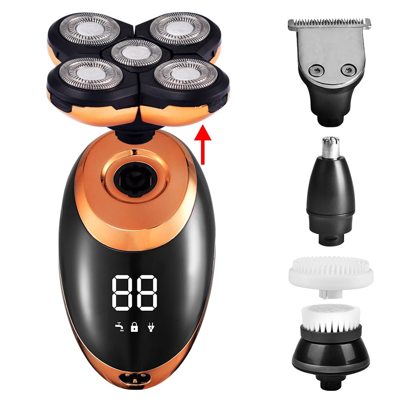 Barbeador Elétrico 5 lâminas Flutuante | Frete Grátis