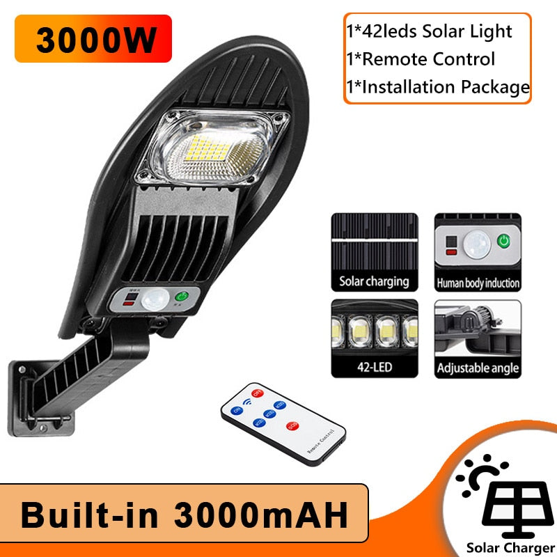 Luminárias solar à prova d'água com sensor de movimento - led | Frete Grátis