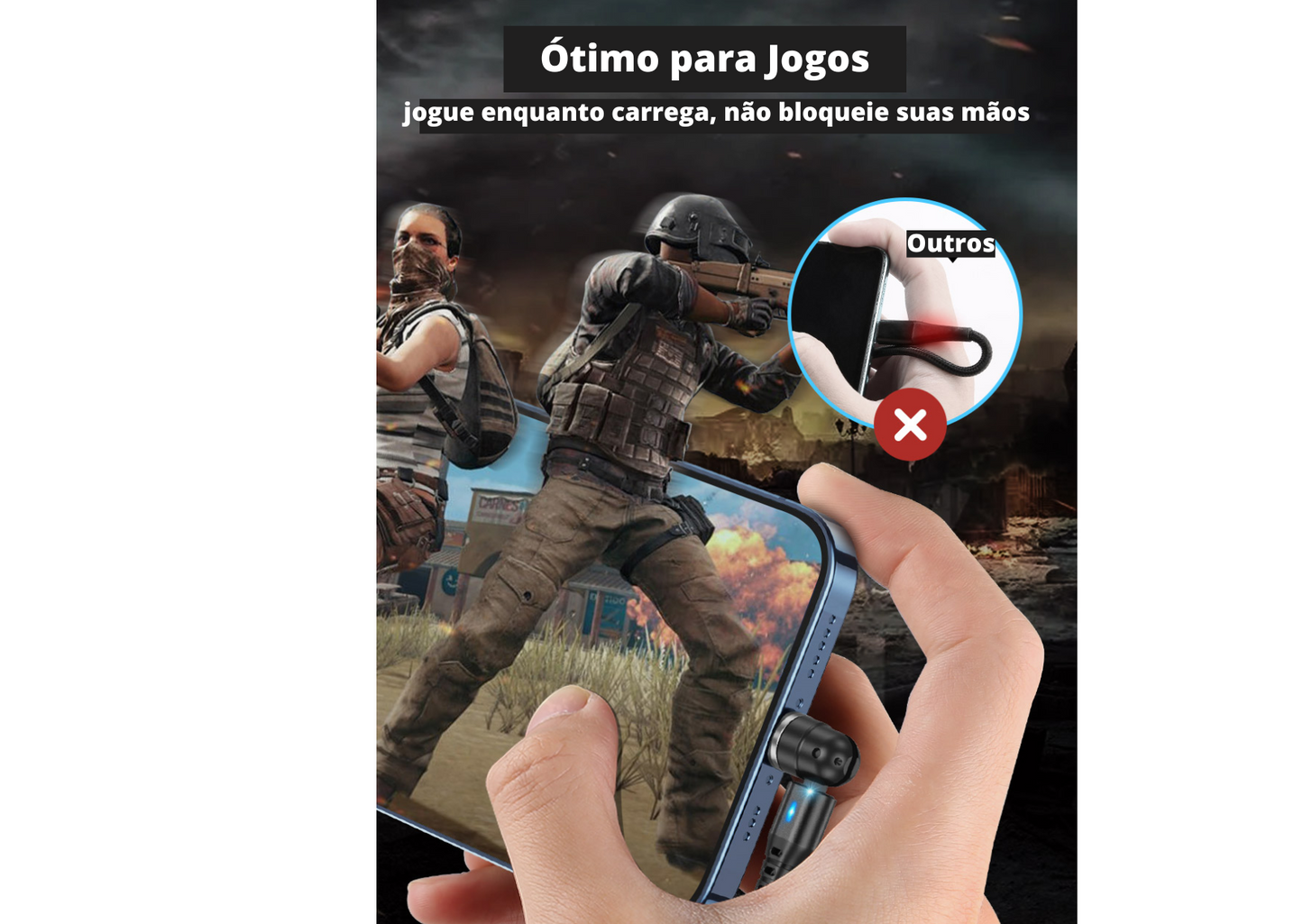 Cabo Magnético USB