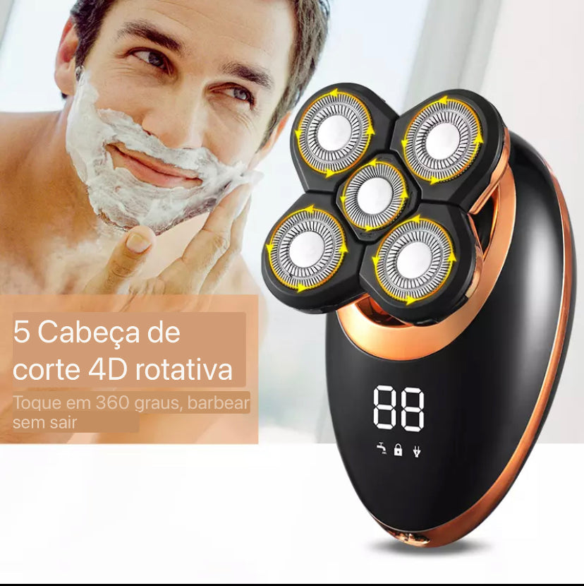 Barbeador Elétrico 5 lâminas Flutuante | Frete Grátis