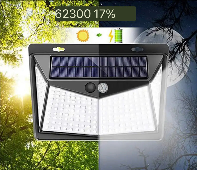 Luminária De Led Solar À Prova D'água Com Sensor De Movimento | Frete Grátis