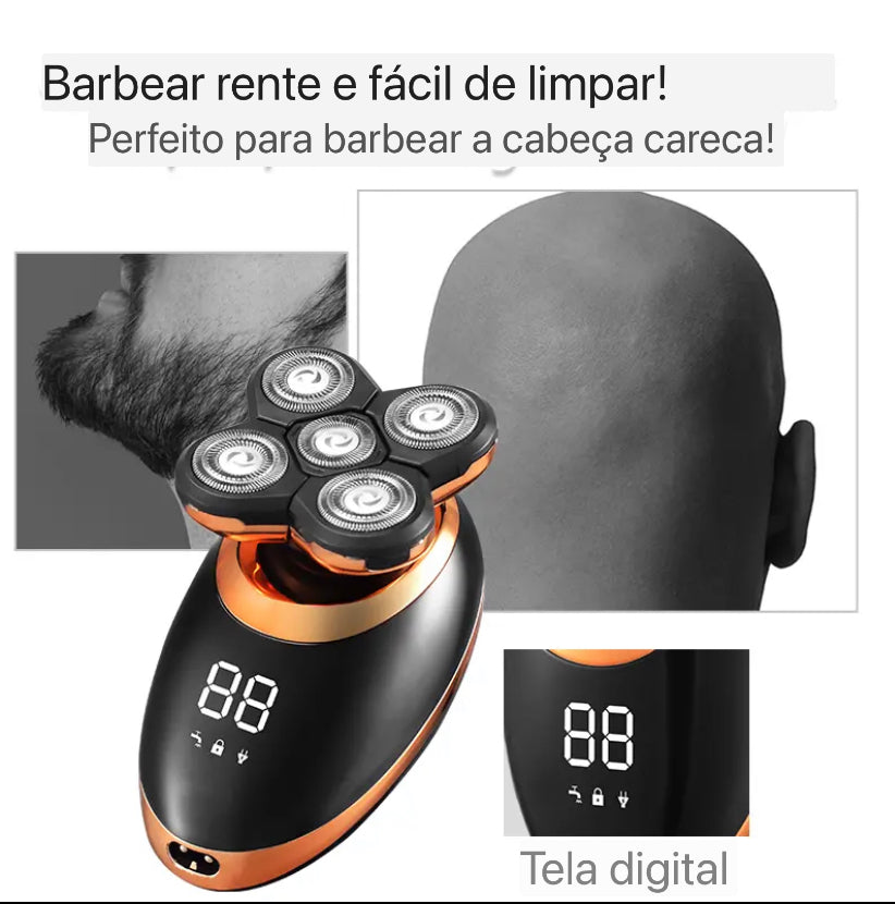Barbeador Elétrico 5 lâminas Flutuante | Frete Grátis
