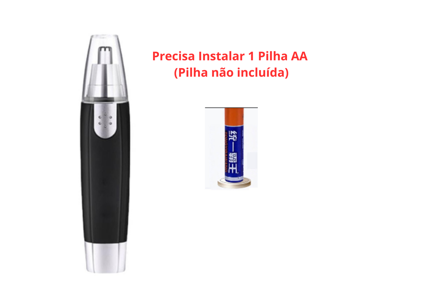 Aparador de Pelo Nasal e Orelha Elétrico | Frete Grátis