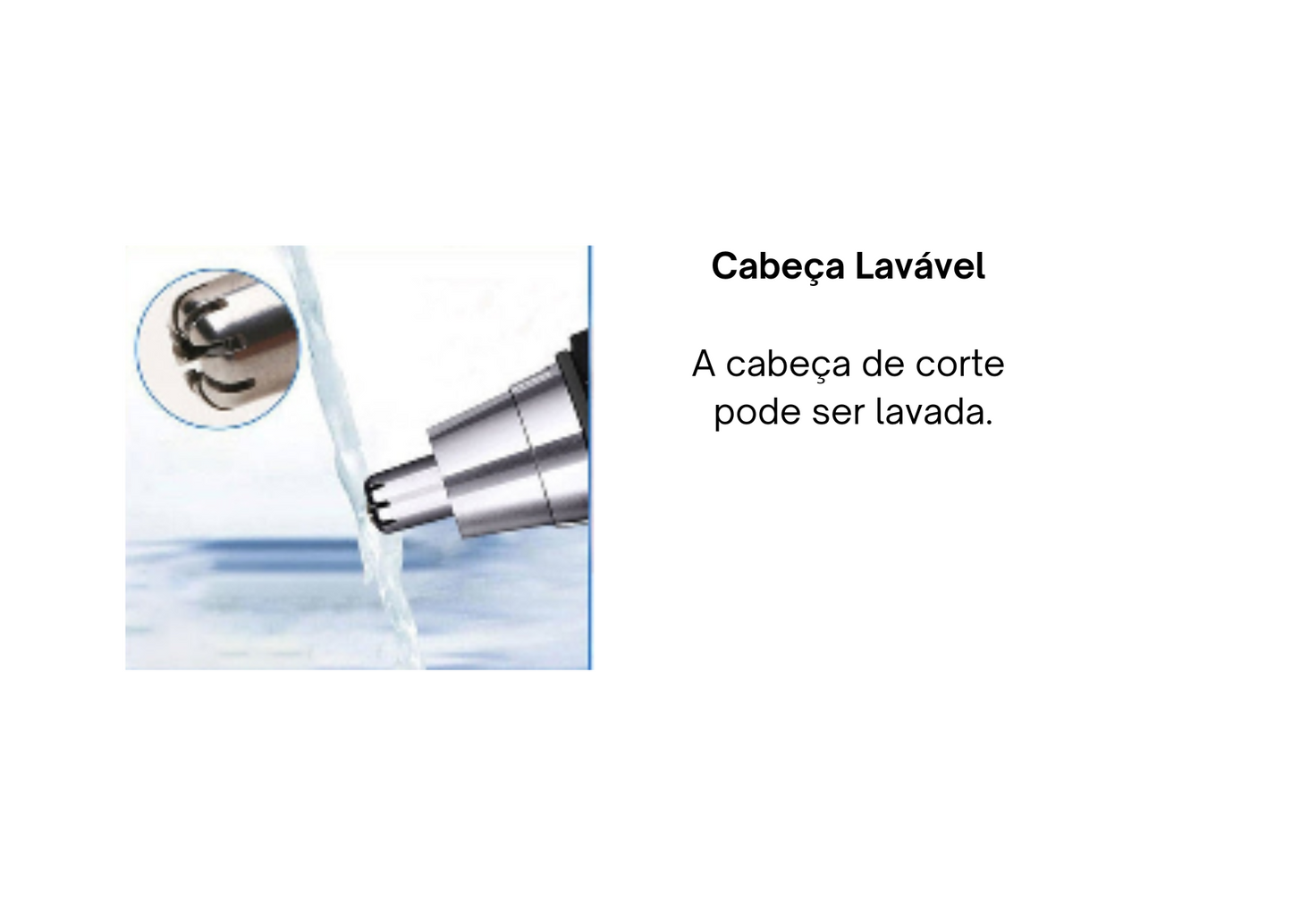 Aparador de Pelo Nasal e Orelha Elétrico | Frete Grátis