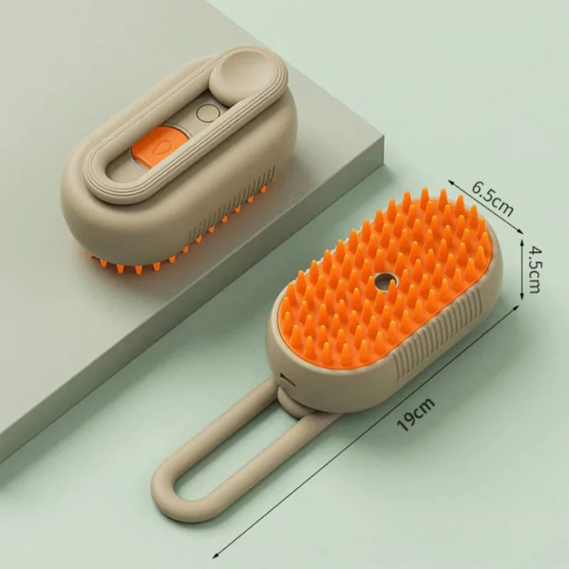 Escova a vapor recarregável 3 em 1 para pets