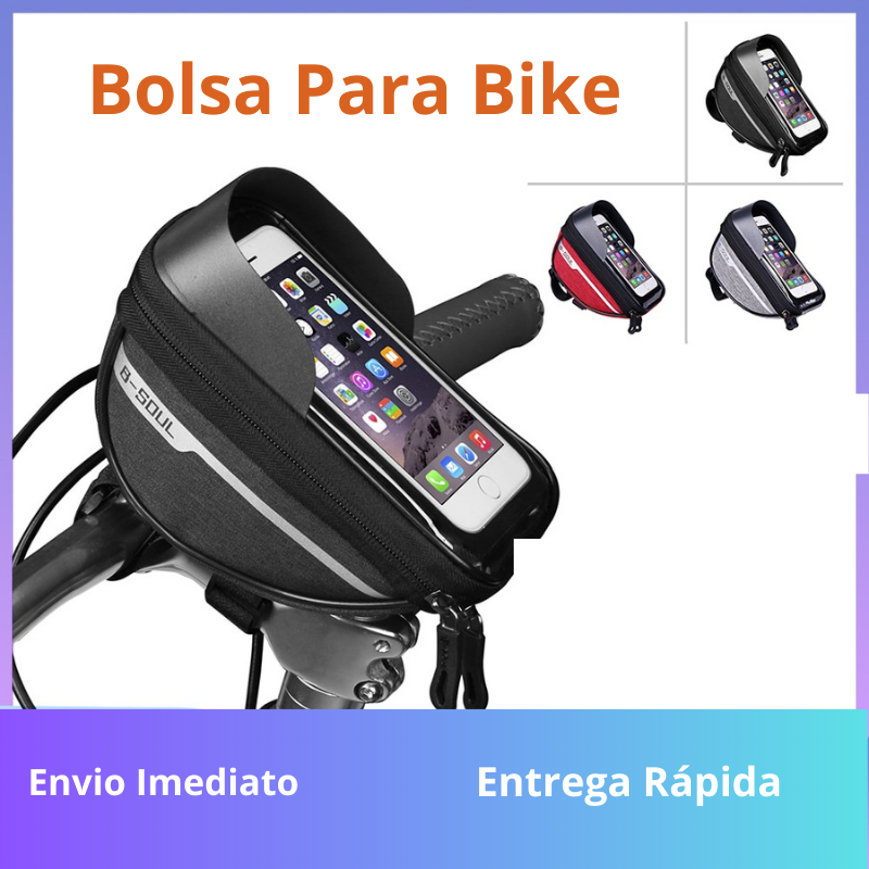 Bolsa para Bike com suporte de celular - 2 em 1 |Frete Grátis