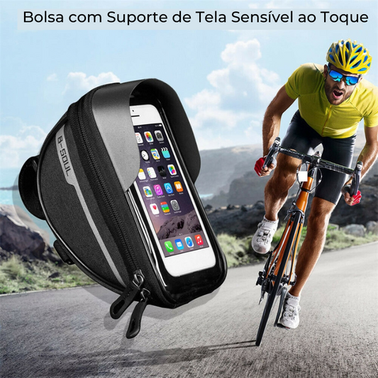 Bolsa para Bike com suporte de celular - 2 em 1 |Frete Grátis