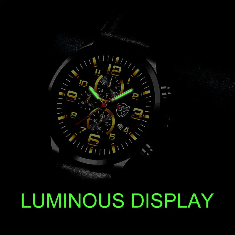 Relógio Masculino Luxo - aço inoxidável - Brinde exclusivo - Frete Grátis