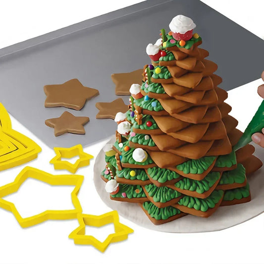 Conjunto Moldes de árvore de Natal 3D