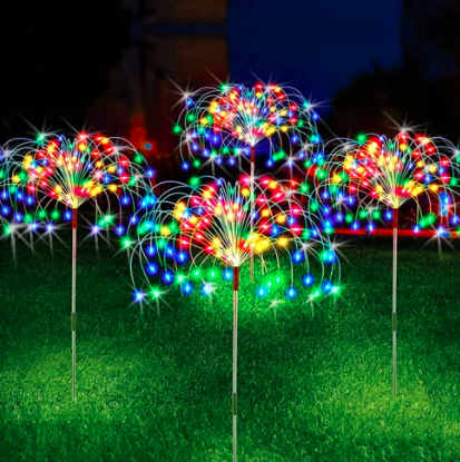 Led Solar Fogos de Artifício - Luzinhas de natal