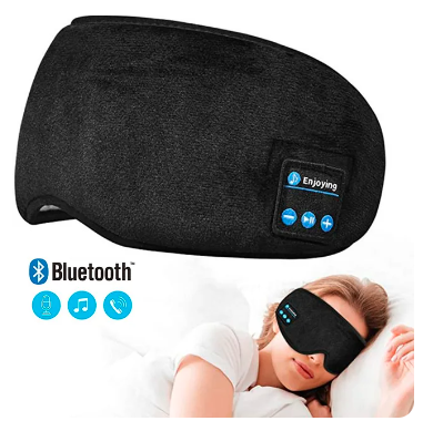 Máscara para Dormir com Fone de Ouvido Bluetooth