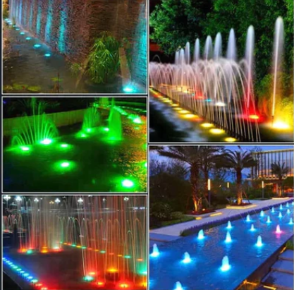 Luminárias de Piscina RGB - Kit Sem Fio Com Controle Remoto