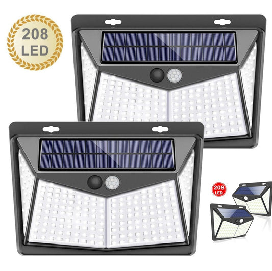 Luminária De Led Solar À Prova D'água Com Sensor De Movimento | Frete Grátis